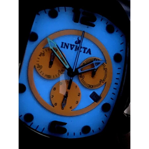 Invicta Men's Watch 10288 Lupah Quartz Ceramic Case Black Rubber Strap 47mm - Picture 8 of 15